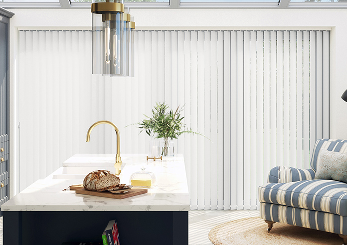 Roma, Peony White - Vertical Blind - Image 3